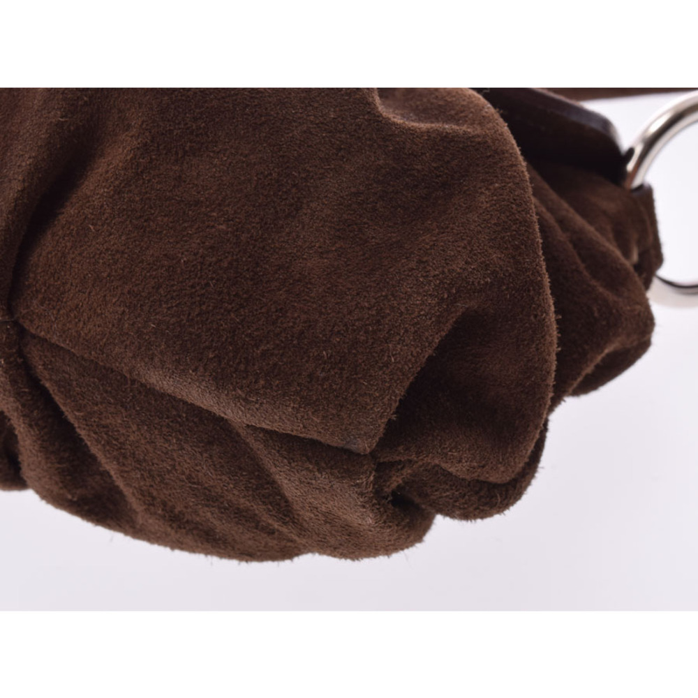 Prada Shoulder Bag Brown Suede - Picture 5 of 9